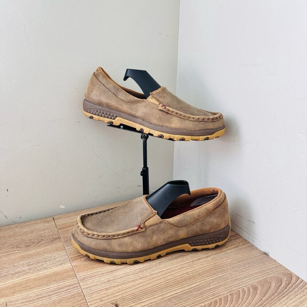 Twisted X Driving Moc slip-on shoes Brown Leather Men’s Size 8.5